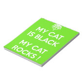 黒猫の岩 ノートパッド (回転)