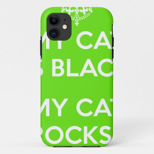 黒猫の岩 Case-Mate iPhoneケース (裏面)