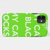 黒猫の岩 Case-Mate iPhoneケース (裏面(横))