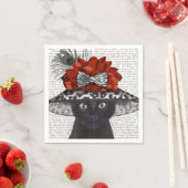 黒猫の帽子 スタンダードカクテルナプキン (インサイチュ)