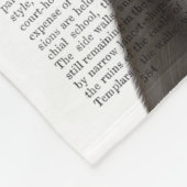 黒猫の帽子 フリースブランケット (角)