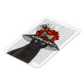 黒猫の帽子 マグネット (左側)