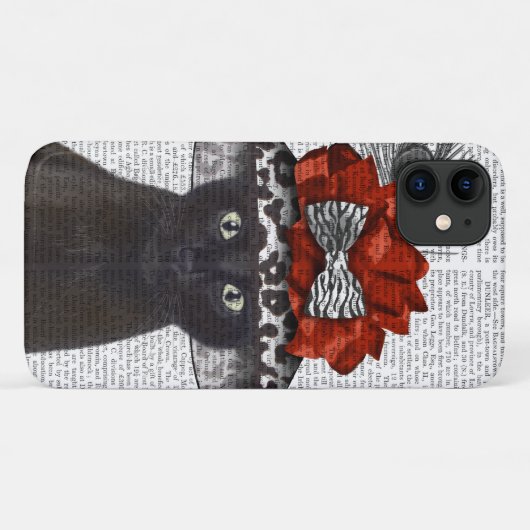 黒猫の帽子 Case-Mate iPhoneケース (裏面(横))