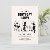 黒猫の幽霊の誕生日 招待状 (スタンド正面)