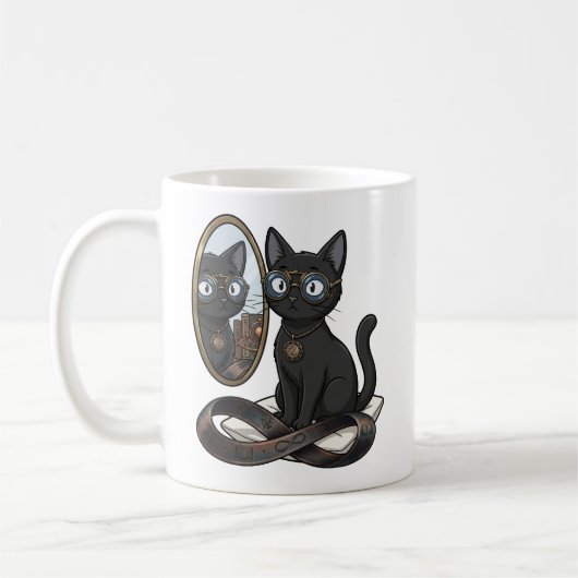黒猫の弁護士 Lady Justice コーヒーマグ コーヒーマグカップ (左)