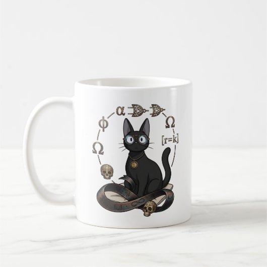 黒猫の弁護士 Lady Justice コーヒーマグ コーヒーマグカップ (左)