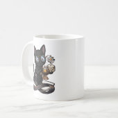 黒猫の弁護士 Lady Justice コーヒーマグ コーヒーマグカップ (正面左)