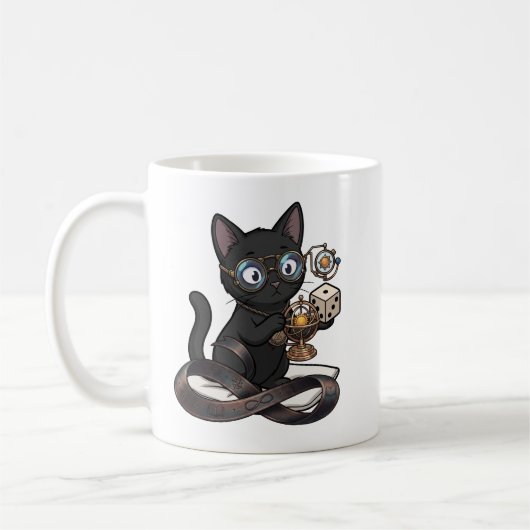 黒猫の弁護士 Lady Justice コーヒーマグ コーヒーマグカップ (左)
