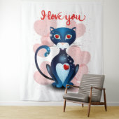 黒猫の恋 タペストリー (インサイチュ)