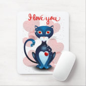 黒猫の恋 マウスパッド (マウス)