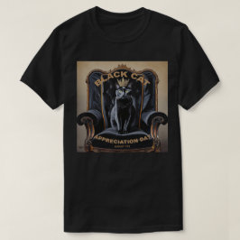 黒猫の感謝の日 Tシャツ