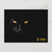 黒猫の挨拶をカスタマイズおもしろい可能 ポストカード (正面)