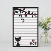 黒猫の文房具 便箋 (スタンド正面)