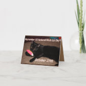 黒猫の日 カード (正面)