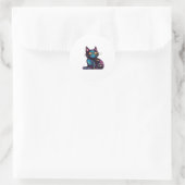 黒猫の星 ラウンドシール (バッグ)