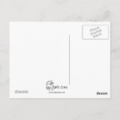 黒猫の月はがき ポストカード (裏面)