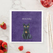 黒猫の月チャーム ウェディングナプキン (インサイチュ)