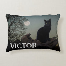 黒猫の月付きツリーリム名前をカスタムする