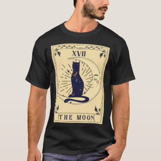 黒猫の月 タロットカード タロット ウィッチ ヴィンテージ Tシャツ