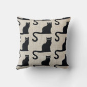 黒猫の枕 クッション (裏面)