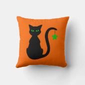 黒猫の枕 クッション (裏面)