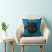 黒猫の枕 クッション (椅子)