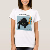 黒猫の母の日 Tシャツ (正面)