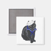黒猫の水兵 マグネット (正面/裏面)