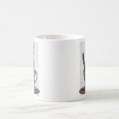 黒猫の湯飲み コーヒーマグカップ (中央)