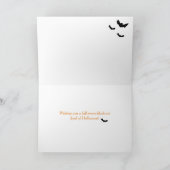 黒猫の満月ハロウィンカード カード (内部)