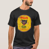 黒猫の爆竹 Tシャツ (正面)
