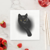 黒猫の爪やすり スタンダードランチョンナプキン (インサイチュ)