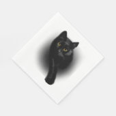 黒猫の爪やすり スタンダードランチョンナプキン (角)