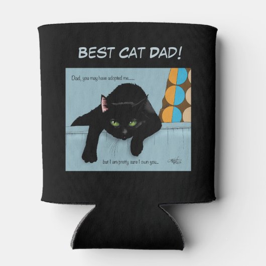 黒猫の父の日 缶クーラー (裏面)