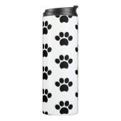 黒猫の犬の足は白に可愛い タンブラー (回転左)