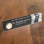 黒猫の獣医 デスクネームプレート (側面)