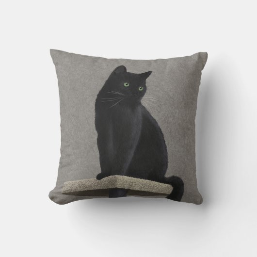 黒猫の王族 クッション (正面)