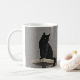 黒猫の王族 コーヒーマグカップ