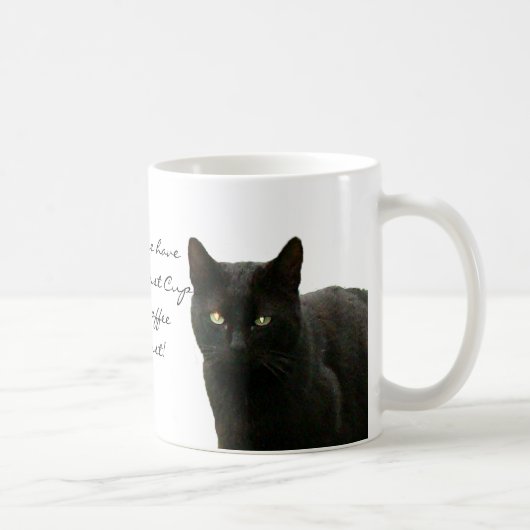 黒猫の監視 コーヒーマグカップ (右)