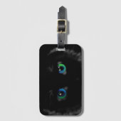 黒猫の目のラゲッジタグ – カスタマイズ可能 ラゲッジタグ (正面縦)