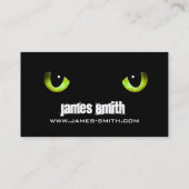黒猫の目の緑 名刺 (裏面)