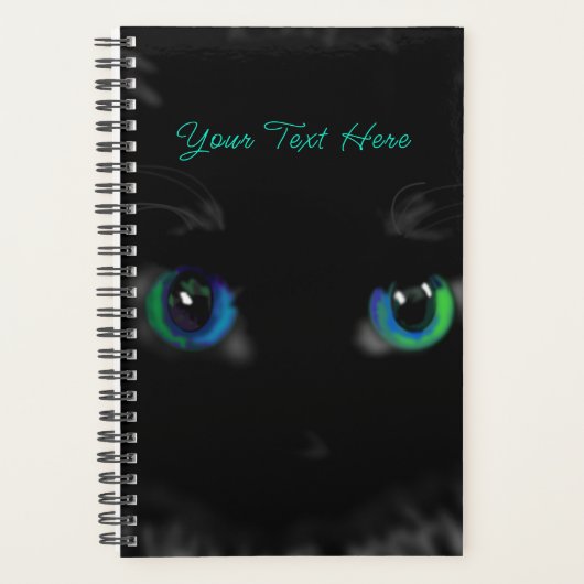 黒猫の目パーソナライズされたプランナー プランナー手帳 (正面)