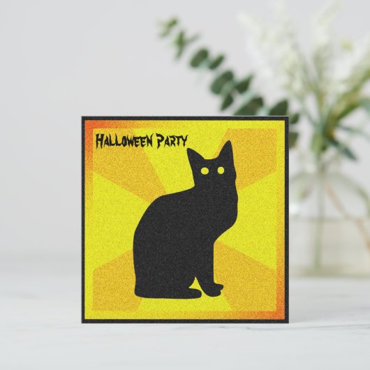 黒猫の目白熱［赤熱］光を放つつき –  招待状 (スタンド正面)