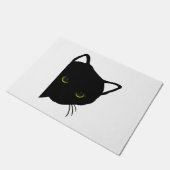 黒猫の目離れ ドアマット (アングル)