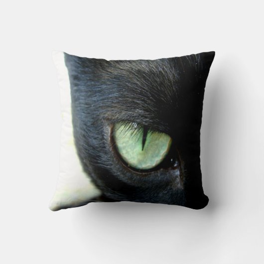 黒猫の目 クッション (裏面)