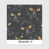 黒猫の目 シール (シート)