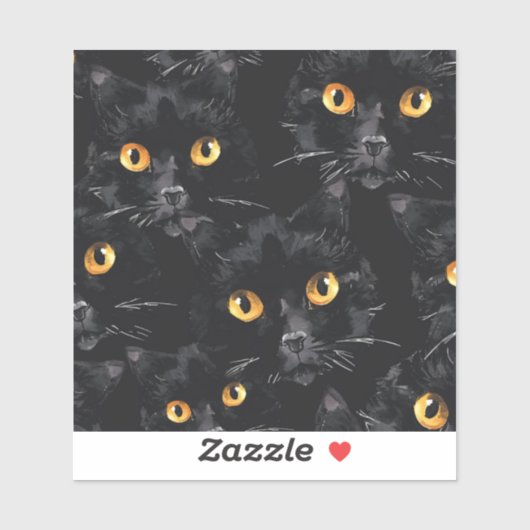 黒猫の目 シール (シート)