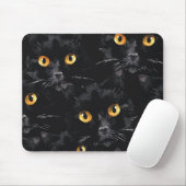 黒猫の目 マウスパッド (マウス)