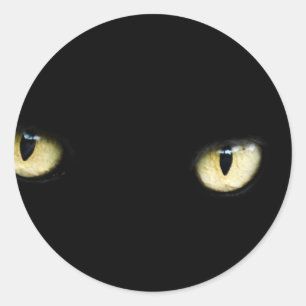 黒猫の目 ラウンドシール