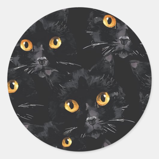 黒猫の目 ラウンドシール (正面)